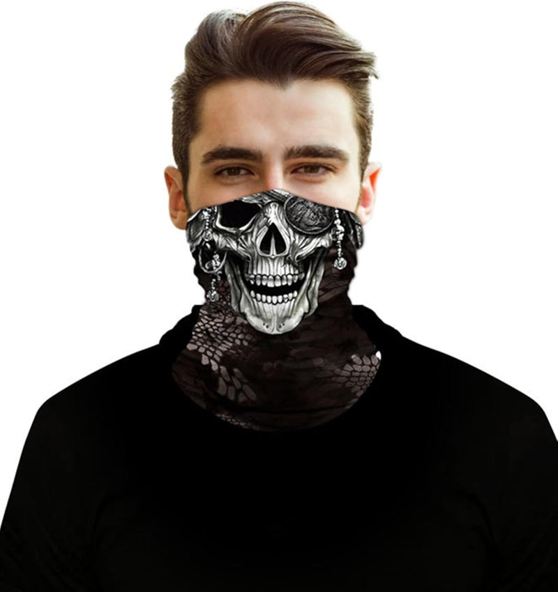 WYSUMMER Scarves Bandanas Skull Face Tube Headband, Gaiter Head Wrap Balaclava Magic Scarf Motorcycle Multi Function Headwear - Image 3